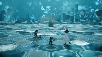 Final Fantasy VII Rebirth Cait Sith Aerith Yuffie Meilleure fête