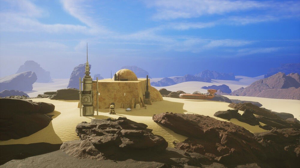 Ben Kenobi's hut on Tatooine.