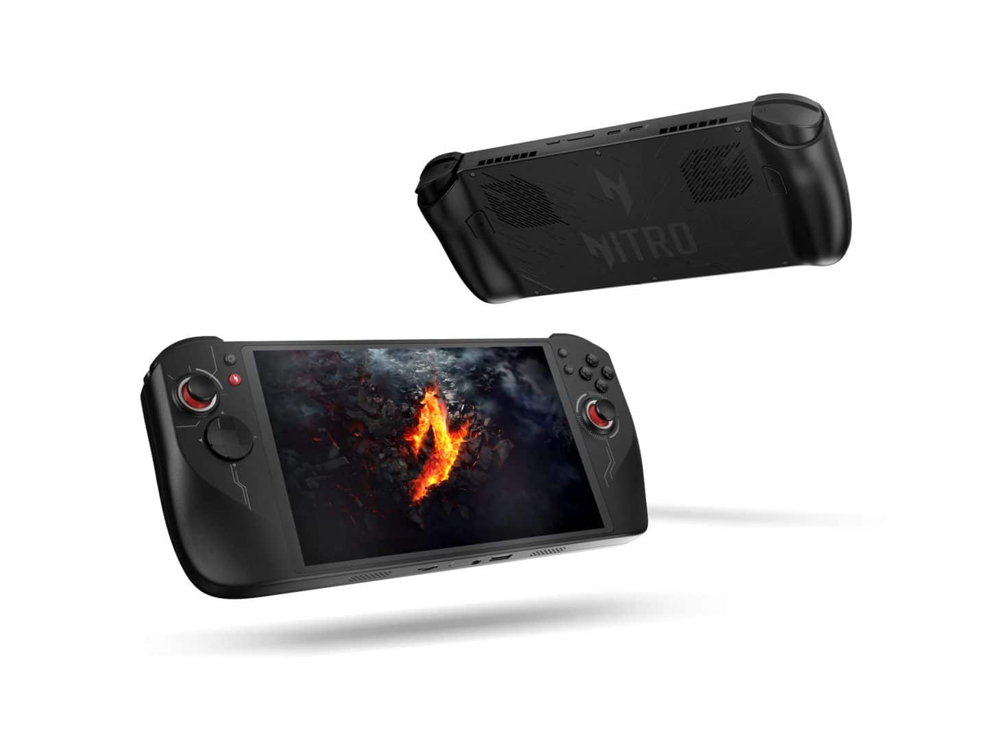 Picture of the Acer Nitro Blaze 8 and the Acer Nitro Blaze 11. Handheld Gaming PCs