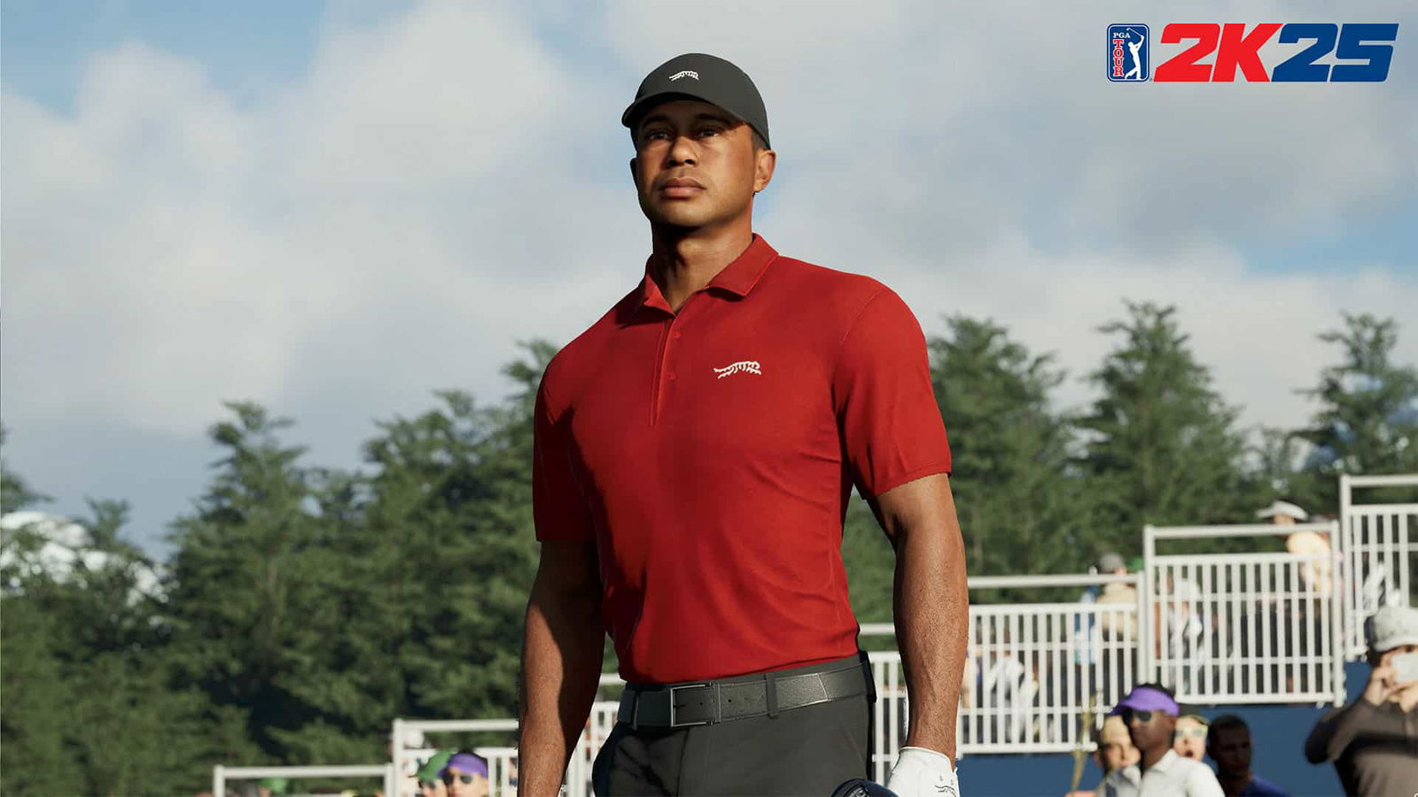 Tiger Woods waiting to Tee Off in PGA Tour 2K25